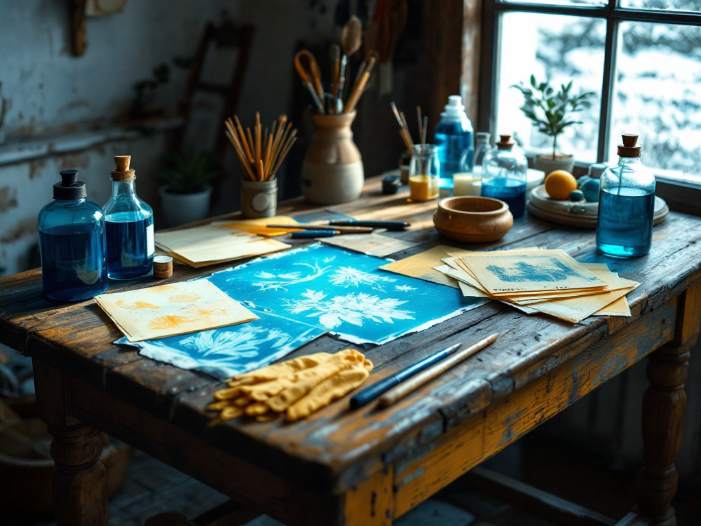 Atelier d'initiation au cyanotype à Rennes
